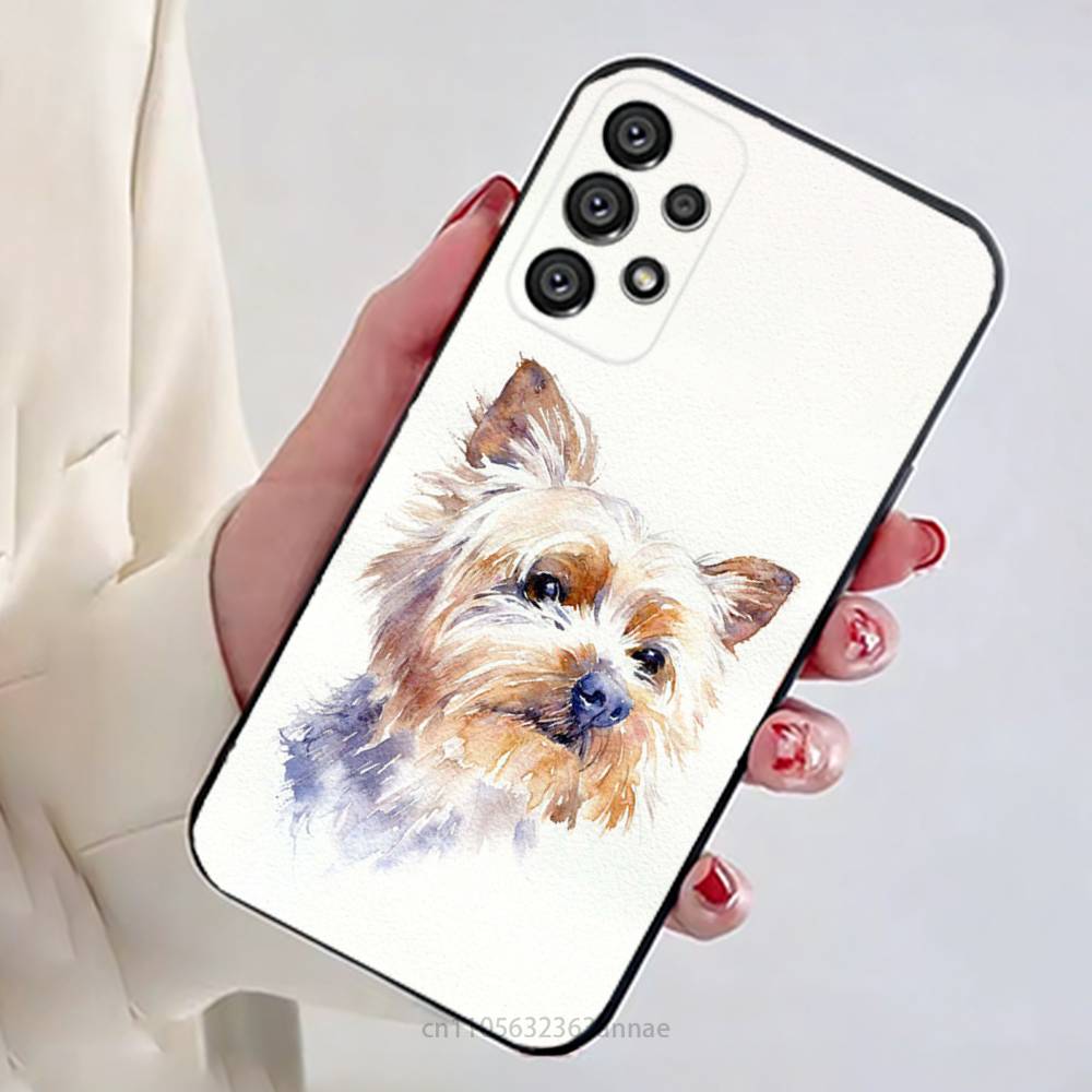Yorkshire Terrier Dog Phone Case for Samsung Galaxy A73,23,53,33,14,24,13,72,22,52,32,54,A34 Soft Cover