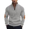 Men's Corduroy Half-Zip Stand Collar Long-Sleeve Hoodie - Autumn/Winter Collection