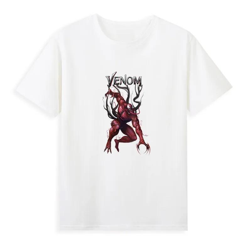 2026 Venom Marvel Peripherieartikel Bedrucktes Kinder-T-Shirt Rundhals Reine Baumwolle Familienkleidung für Eltern und Kinder