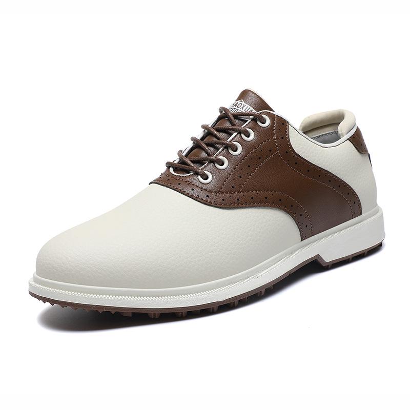 Men s Breathable Lace-up Cross Golf Shoes with Spikes 44