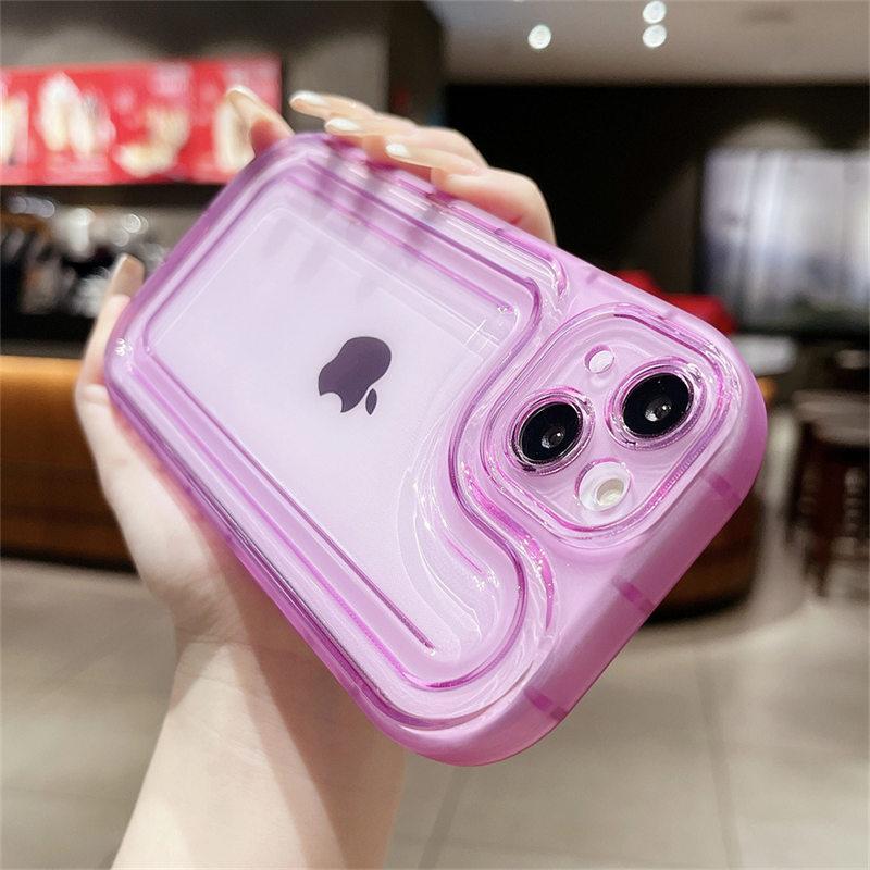 Kameraschutz Klare Handyhülle für iPhone 14pro Max 13 12 11 Pro Max 14 Plus Transparent Stoßfest Silikon Weiche Rückseite