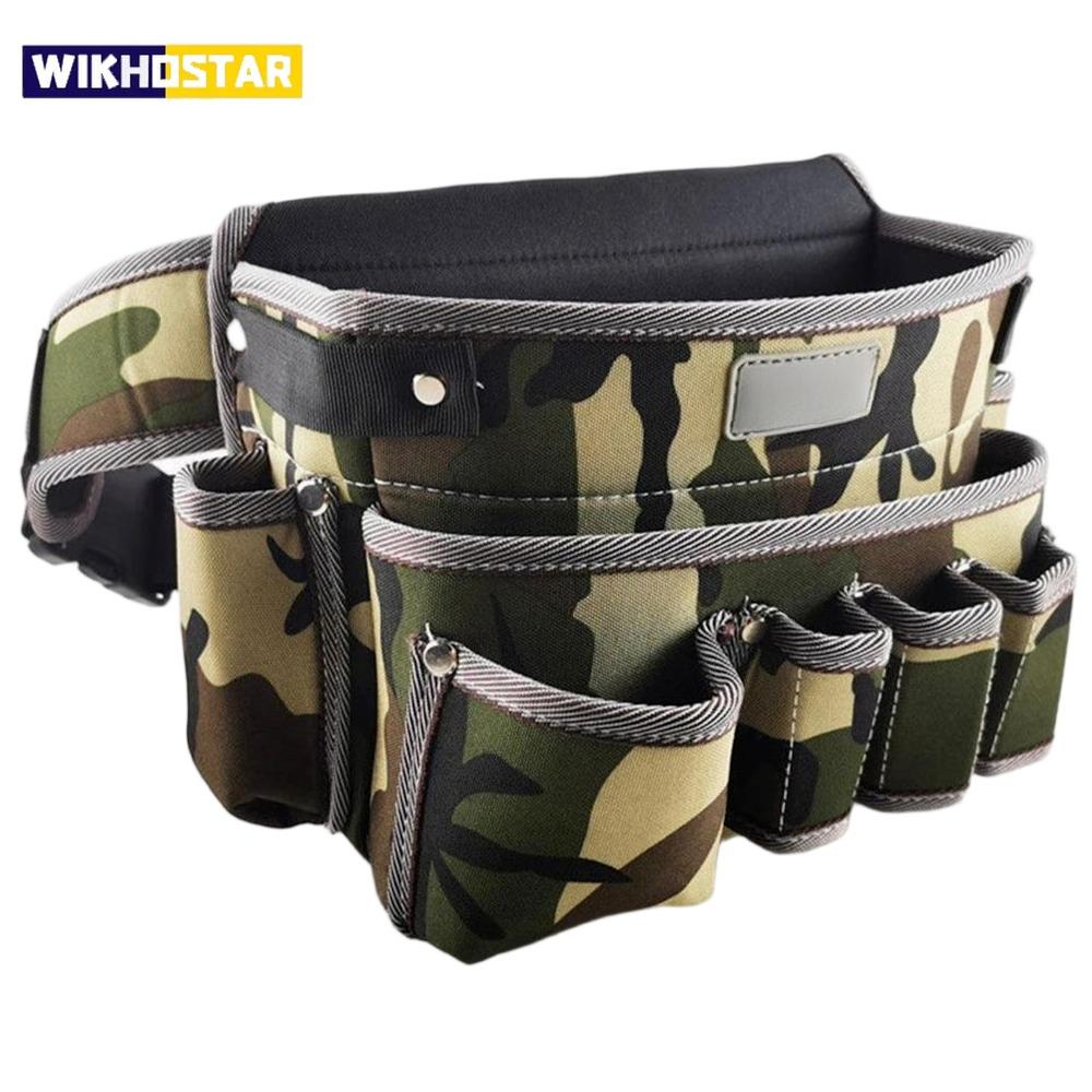 Multifunctional Oxford Cloth Waist Bag Hardware Tool Bag for Woodworking, Electricians, Maintenance, Decoration