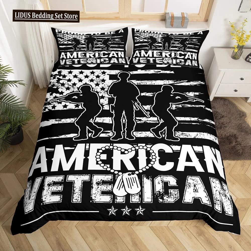 Special Police Print Duvet Cover American Soldier For Teen Adults Camouflage SWAT Theme Bedroom Decoration Polyester Quilt Cover