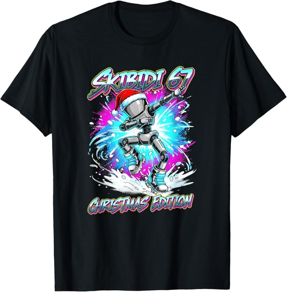 

Skibidi 67 Christmas Edition Dance T-Shirt S
