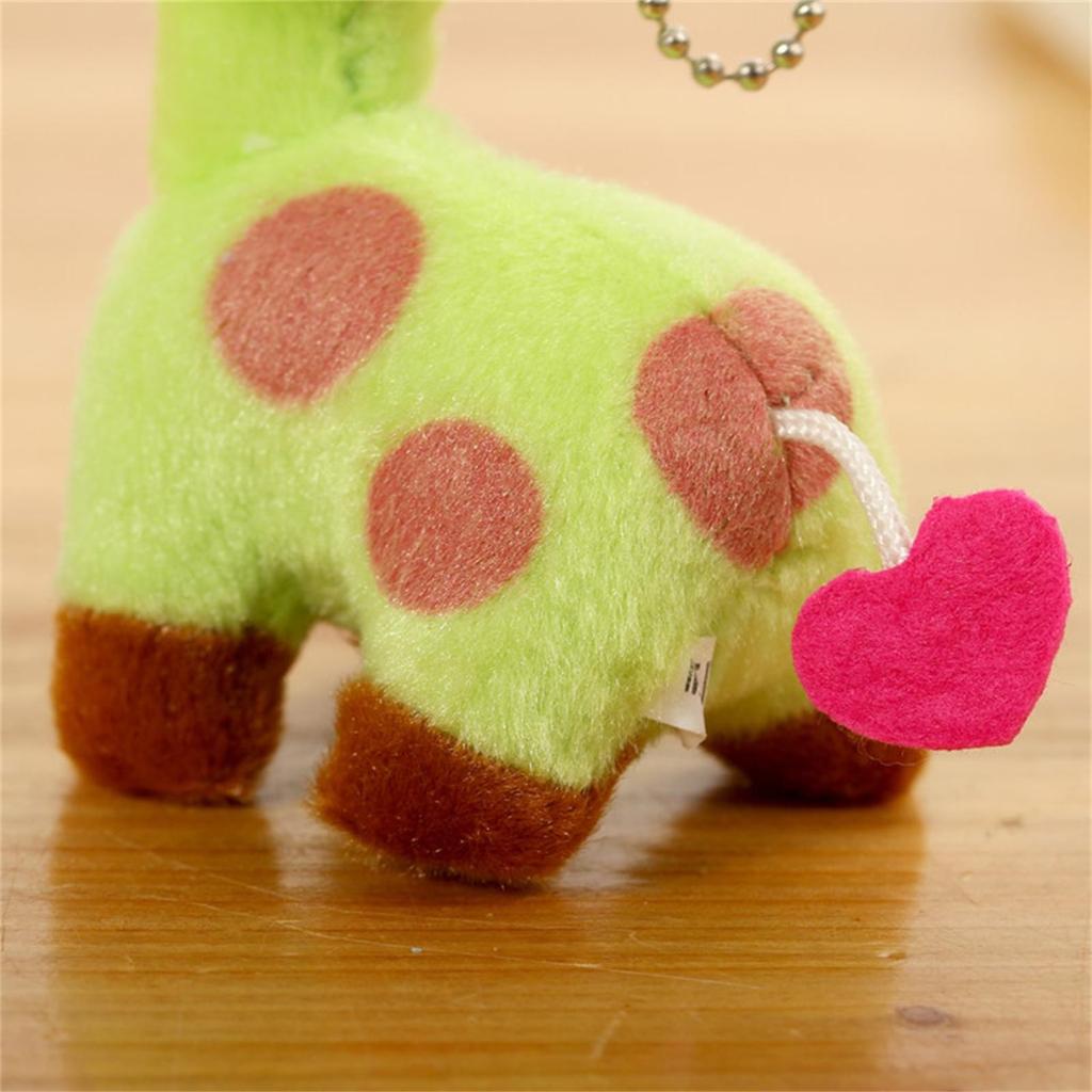 12cm Cute Giraffe Plush Toy Pendant Soft Deer Stuffed Cartoon Animals Doll Baby Kids Toys Christmas Birthday Colorful Gifts