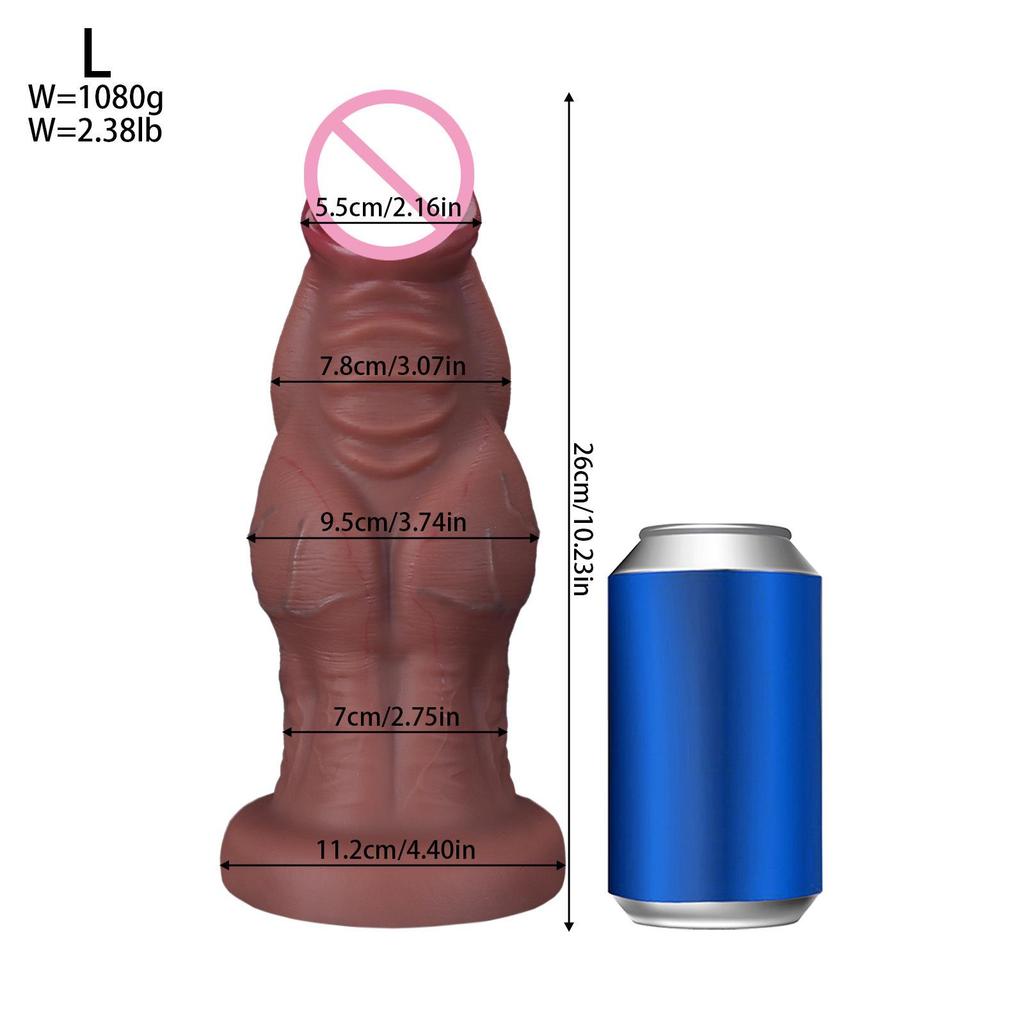 Manual Large Simulation Penis Massager for Female and Anal Play