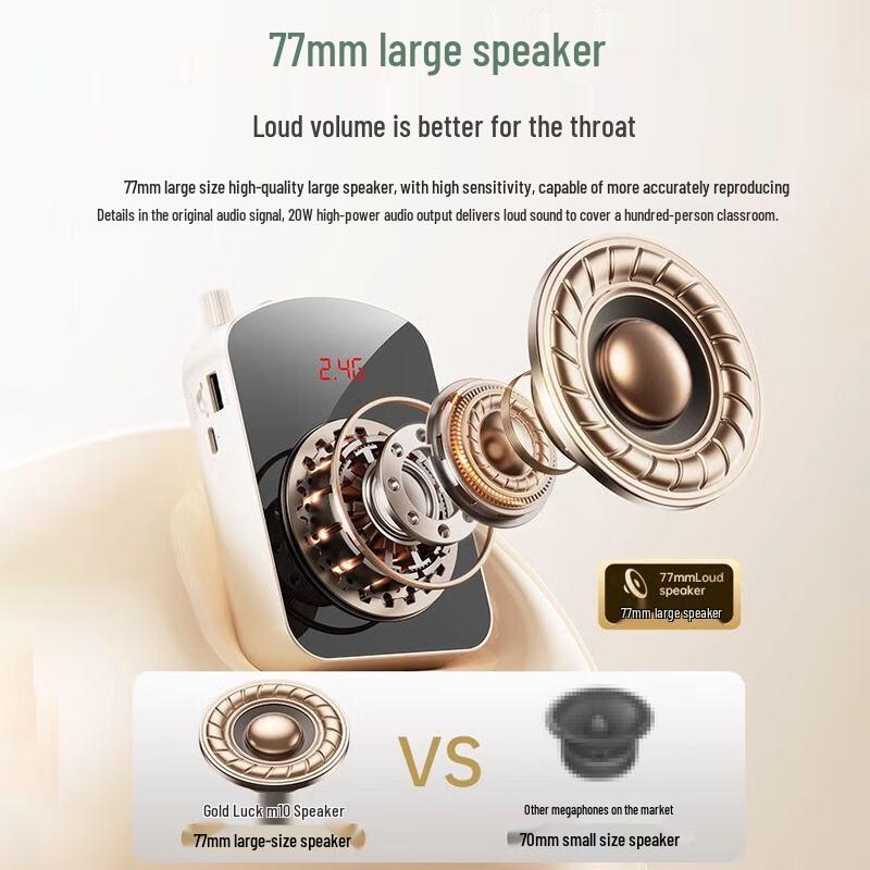 KINYO M10 Portable Voice Amplifier with Lapel Microphone CN plug (adapter included)