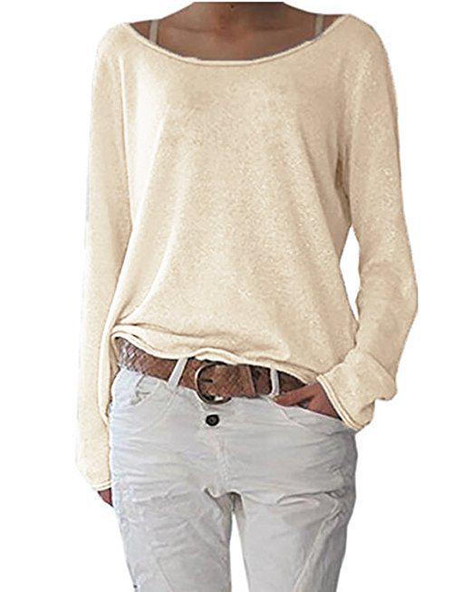 Solid Color Knitted Women's T-shirt Top Base Shirt