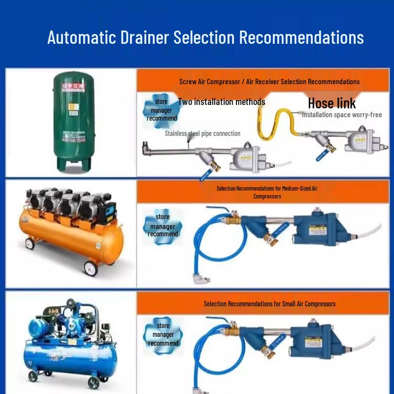 Tandfu Automatic Air Compressor Tank Drain Valve