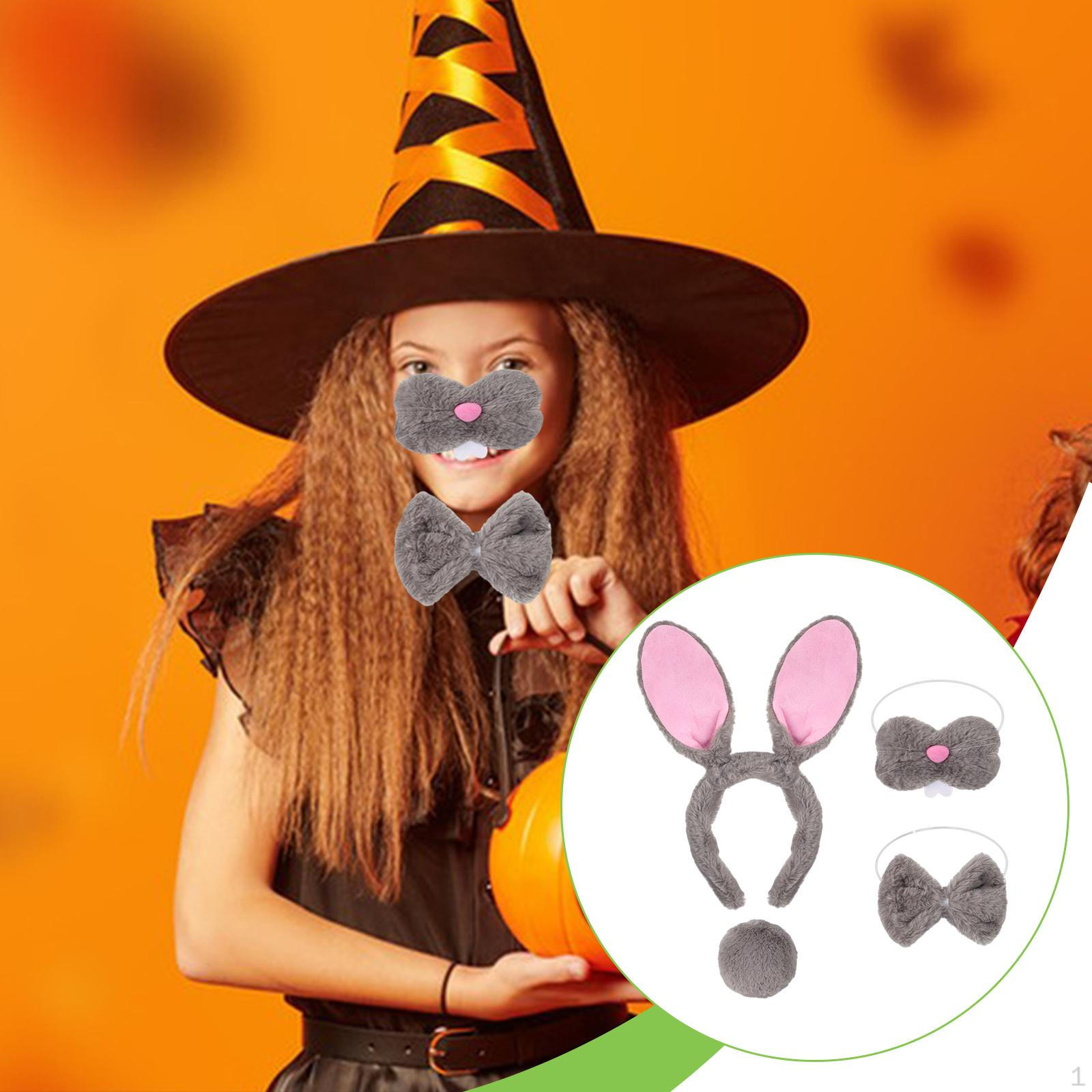 

Animal Costume, Headband, Halloween Easter Party Decoration for Kids Show сірий