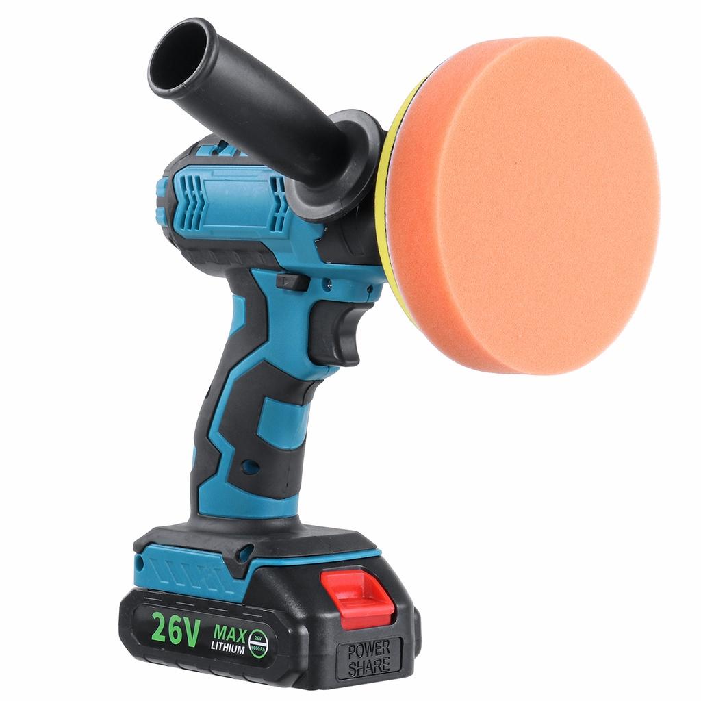 120W Electric Car Polisher Machine Auto Polishing Sander Buffing Sanding Waxing Tool Car Accessories Power Tool Blue