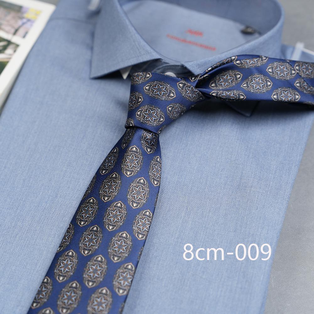 Vintage Casual Floral Print 8Cm Wide Version Hand Tie Daily Suit Accessories