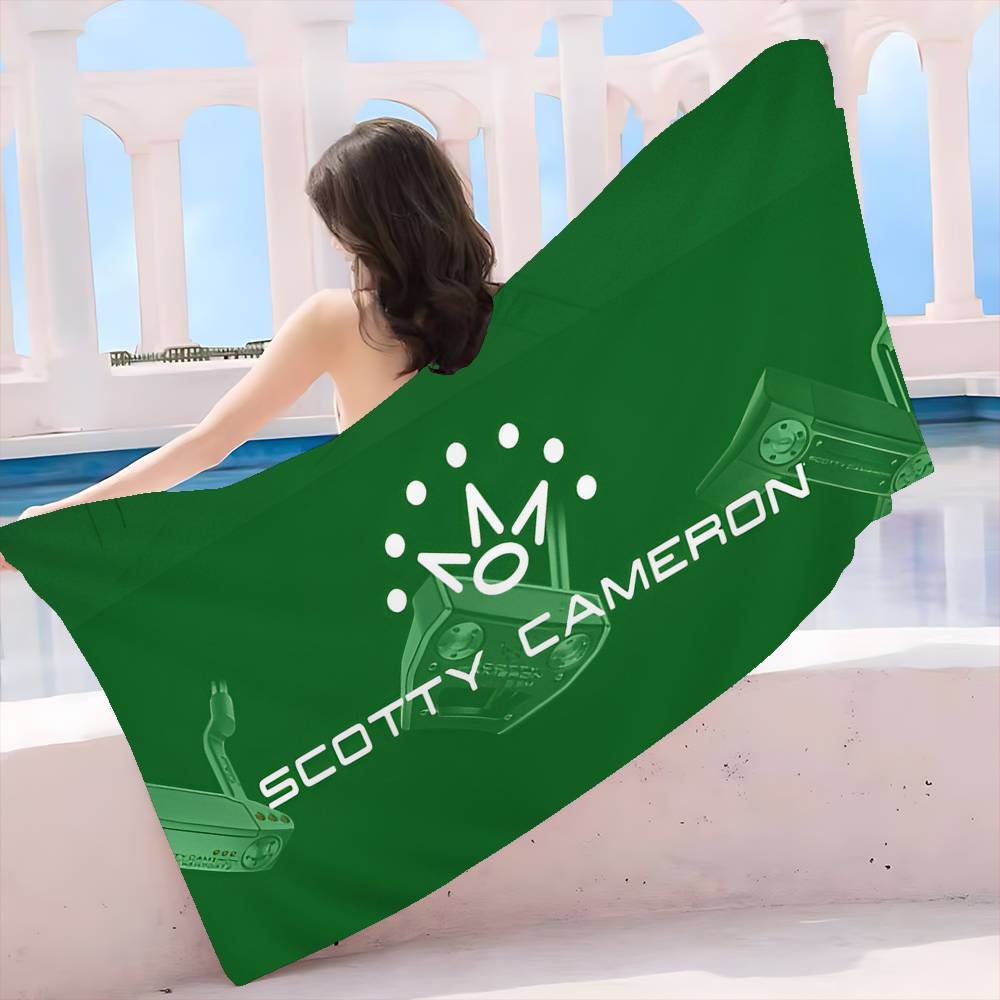 

S-Scotty C-Cameron Sign Bath Towel Microfiber Soft Water Absorbing Breathable For Girl Kids Decorative Cartoon Beach Towel W30*H60(CM)