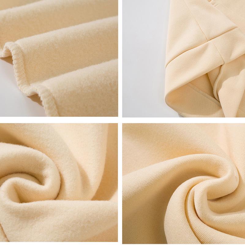 Women's Fleece-Lined Teddy Bear Print Hoodie with Kangaroo Pocket