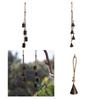 Wind Chime Wind Bells Pendant with Natural Rope Fashionable Decoration for Keys Bags Door Handle Gift