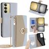 For Realme C75/14x 5G Case Mirror Wallet Leather Phone Cover with Chain Shoulder Strap