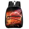 Basketball Patten Square Front Pocket Backpack Zipper Large Capacity for Boy/Girls Best Gift 2D Cartoon Children's School Bag