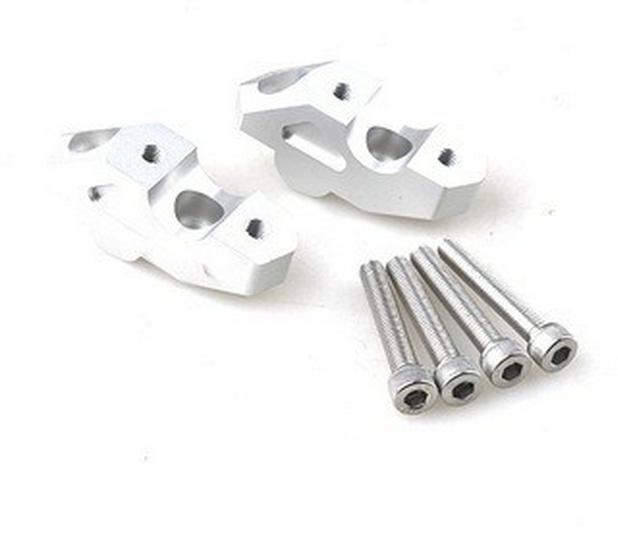 

Handlebar Riser & Rearward Extension for BMW F750GS: Steering Head Height Enhancer серебряный