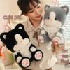 Cute Black-Gray Large-Eyed Kitten Plush Toy – Children's Cartoon Cat Doll