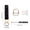 WTEMPO Stretchy Wristlet Keychain Scrunchie Style Keychain with Key Rings Car/Door Keys/Bags Hanging Pendents Daily Anti Loss Keychains