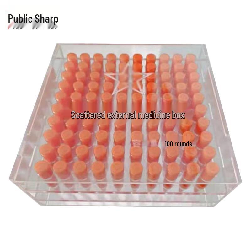 Transparent Handgun Bullet Storage Box