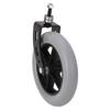 10 Inch Walker Front Caster Universal PU Wheel Hub Solid PVC Caster Replacement for Grocery Carts