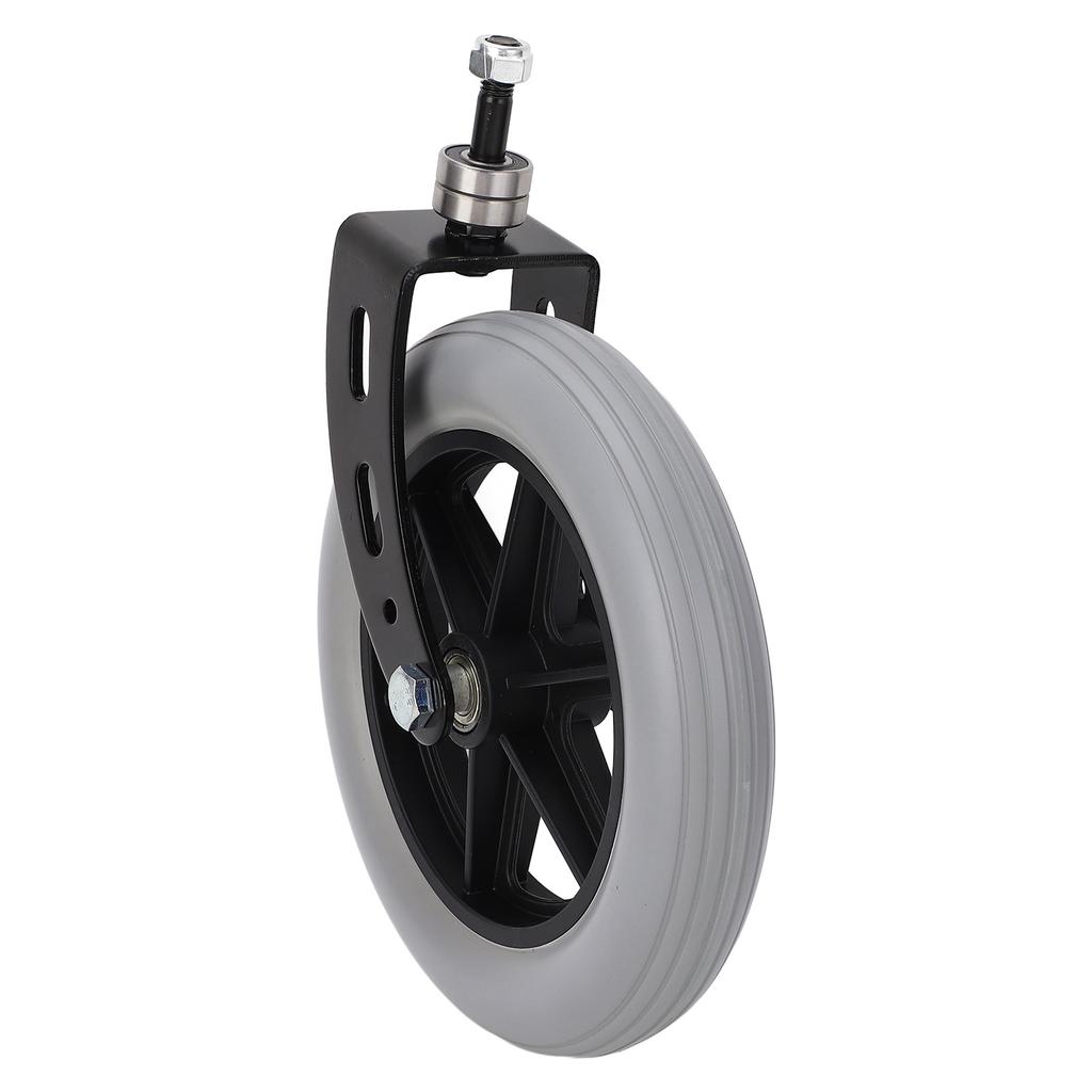 10 Inch Walker Front Caster Universal PU Wheel Hub Solid PVC Caster Replacement for Grocery Carts
