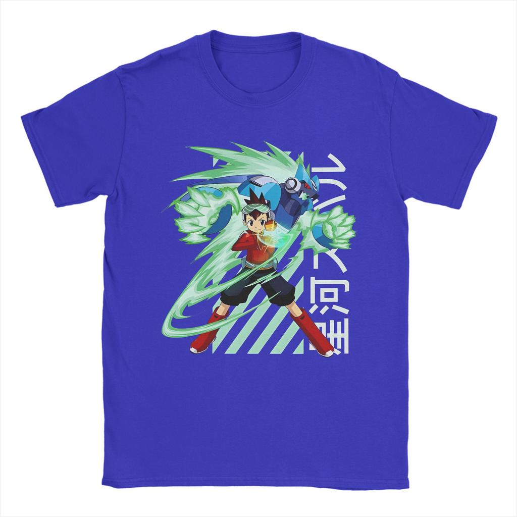 Megaman X Geo Stelar T-Shirts for Men Women Funny 100% Cotton Tees Crewneck Short Sleeve T Shirts Classic Clothing
