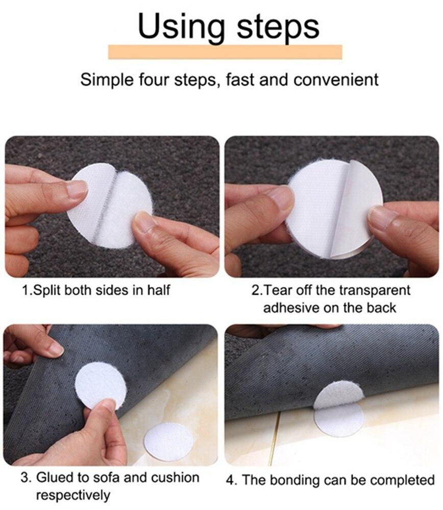 60mm Strong Self Adhesive Nylon Tape for Bed Sheet Sofa Cushion Carpet Anti-Slip Mat