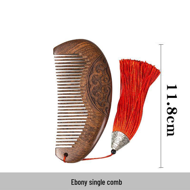 

Golden Sandalwood Comb Pair for Bride s Dowry - Engagement Gift Set