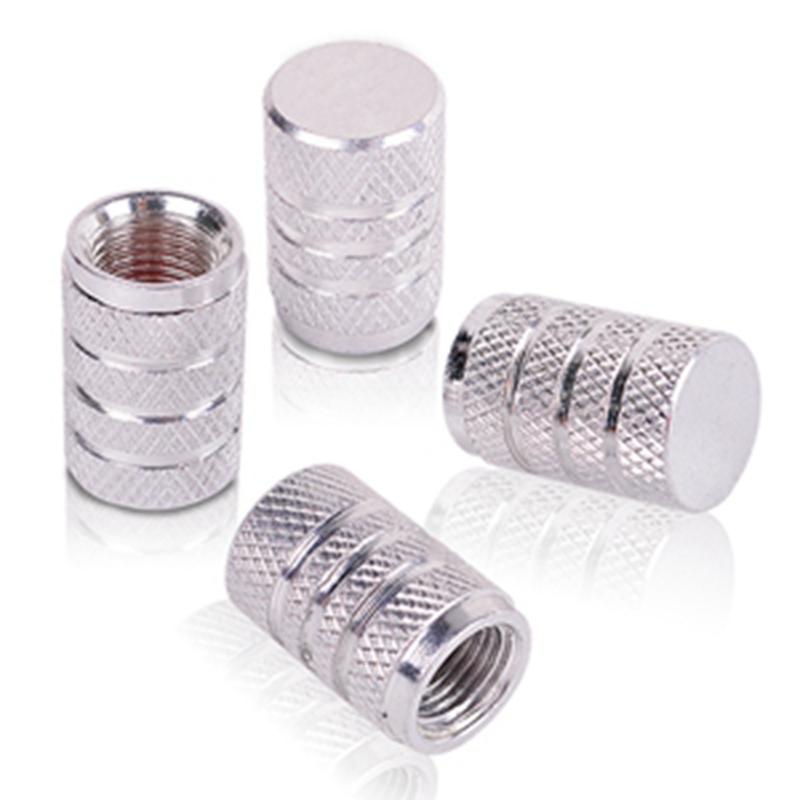 

runmade 4x Aluminum Tyre Wheel Stem Air Valve Caps Car Tire Valve Universal Auto Truck Bike Bicycle Motocycle Dust Dustproof Cap серебряный