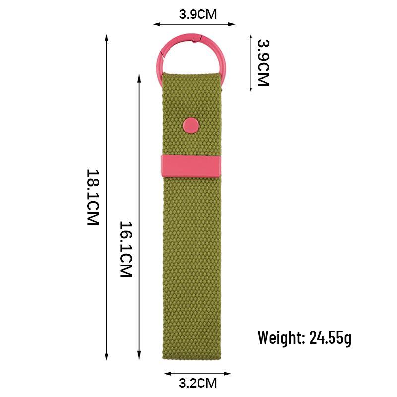 Korean INS Style DIY Canvas Embroidery Keychain - Handmade Heat Transfer Blank Keyring Pendant.