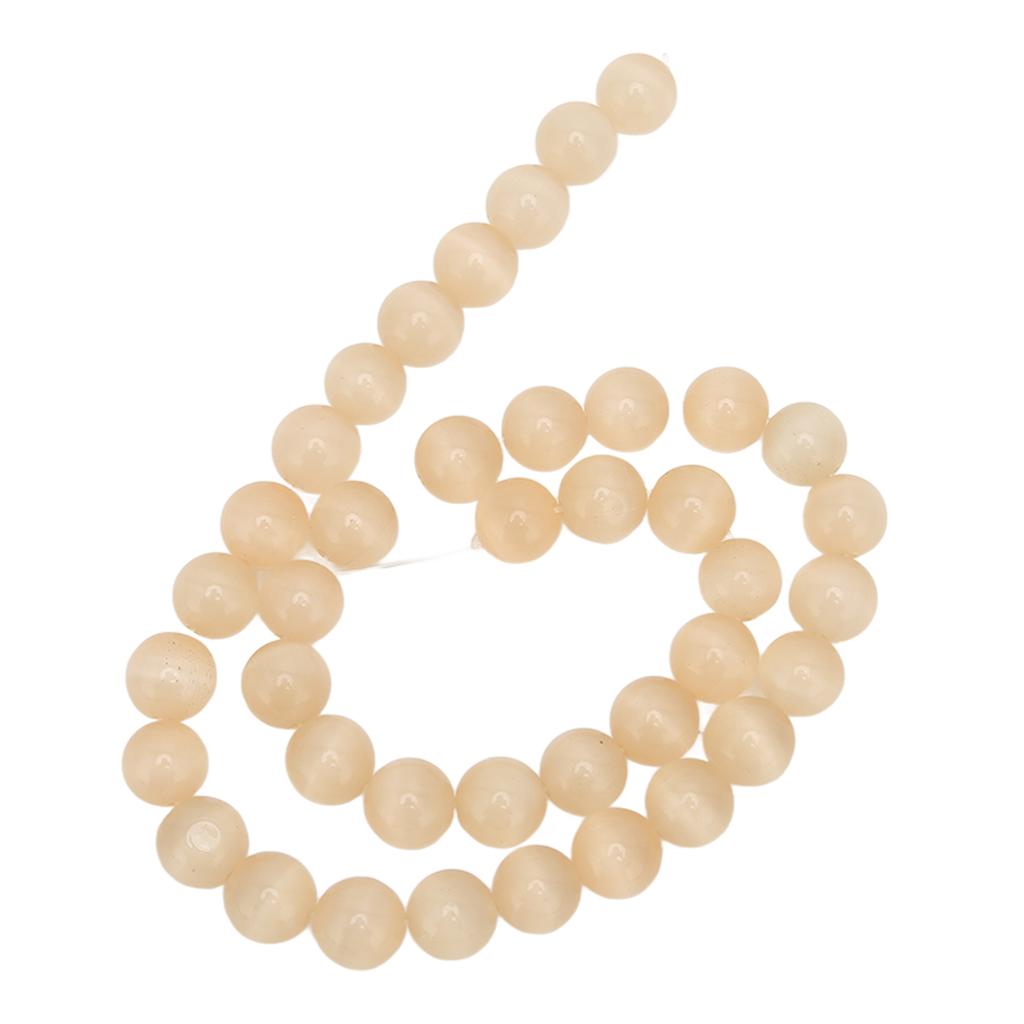 Jewelry DIY Stone Beads 10mm Excellent Polishing Light Champagne Exquisite Natural Stone Beads