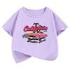 Vintage Car TShirt Printed T Shirt Girls Summer Funny Short Sleeve Tops TShirts Cute Boys Kids Clothing