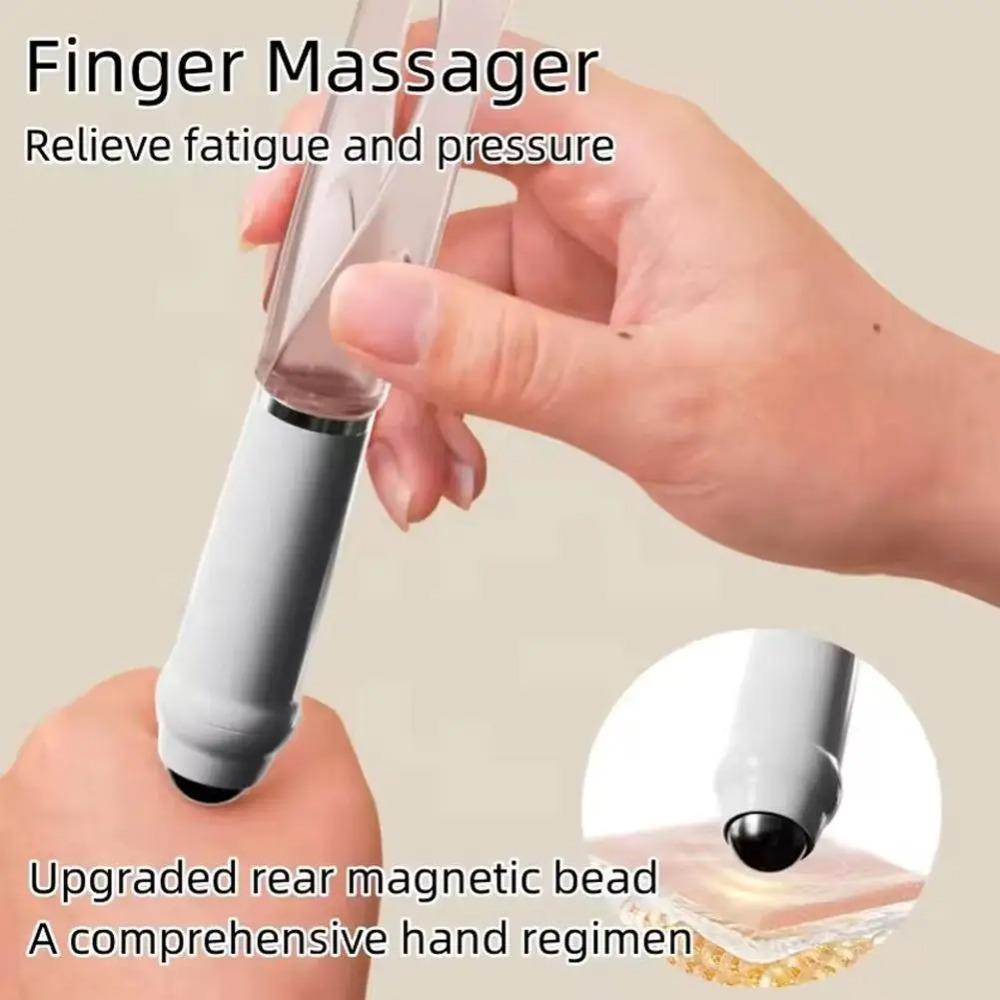 Finger Massager Multifunctional Joint Care Relieve Soreness Snail shaped Steel Magnetic Bead Finger Joint Acupoint Massager Roll