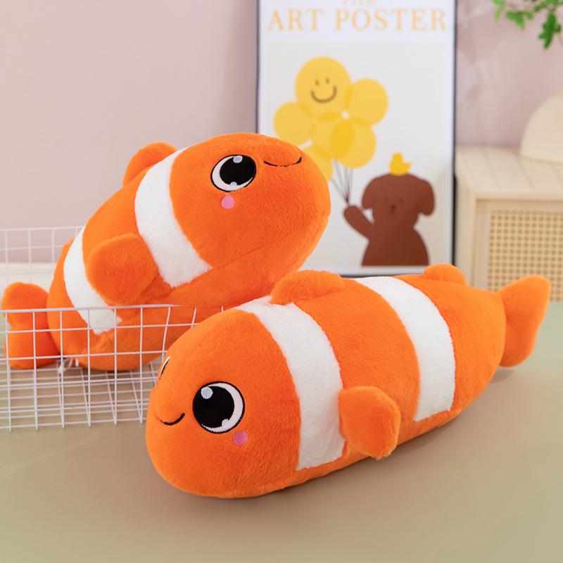New Clown Fish Pillow Plush Toys Marine Series Doll Rag Doll Children's Sleeping Long Pillow