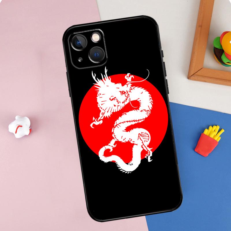

Japanese Dragon Style Phone Case For iPhone 15 Pro Max 11 12 13 14 16 Pro Max Mini XR 16e 15 16 Plus Cover Shell iPhone 16Pro MAX