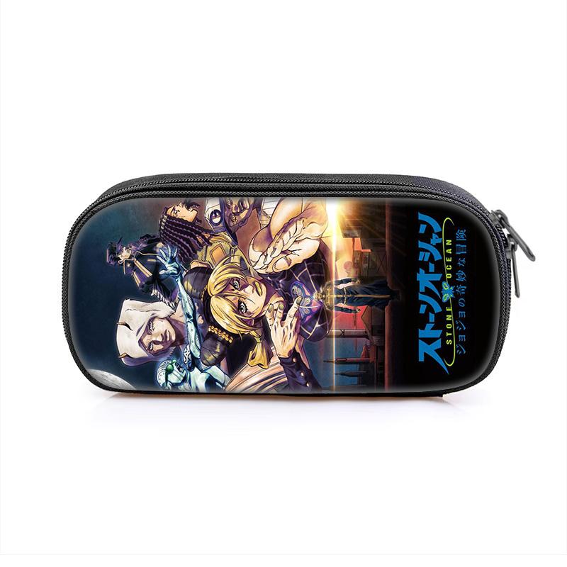 Astuccio per matite JoJo's Bizarre Adventure versatile cartone animato grande capacità articolo popolare miglior regalo per ragazzo o ragazza per compleanni scolastici