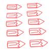 100 Pcs Shaped Paper Clips Metal Cute Style Light Portable Office Clips for Document File Classification