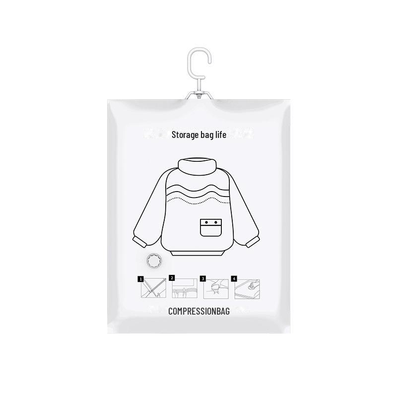 Vacuum Hanging Compression Bag for Down Jacket - Dustproof Coat Storage and Cover