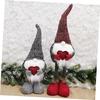 Garneck Valentine's Day Standing Doll Red Polyester Decoration Doll Valentine Home Decor Party Decor Kids Craft Toy