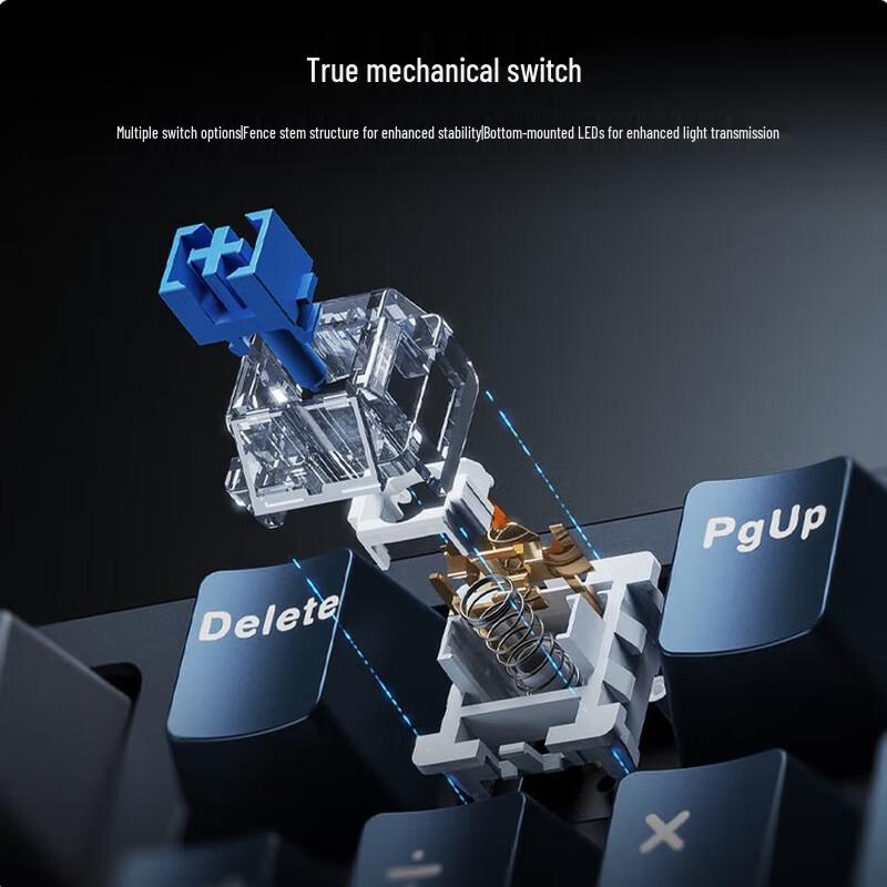 Lenovo Aurora Series Tri-Mode Hot-Swappable RGB Mechanical Keyboard