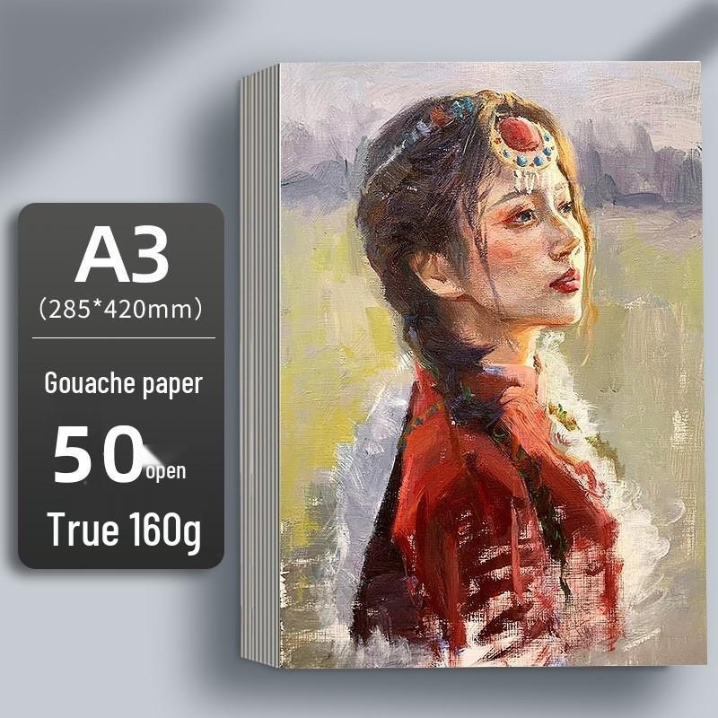 Hârtie carton alb olandez îngroșat 4K/8K pentru studenți la artă: Ideal pentru începători și copii pentru schițe și copiere de mână