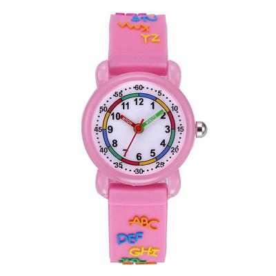 Kinder 3D Cartoon Wasserdichte Quarz-Uhr für Grundschüler
