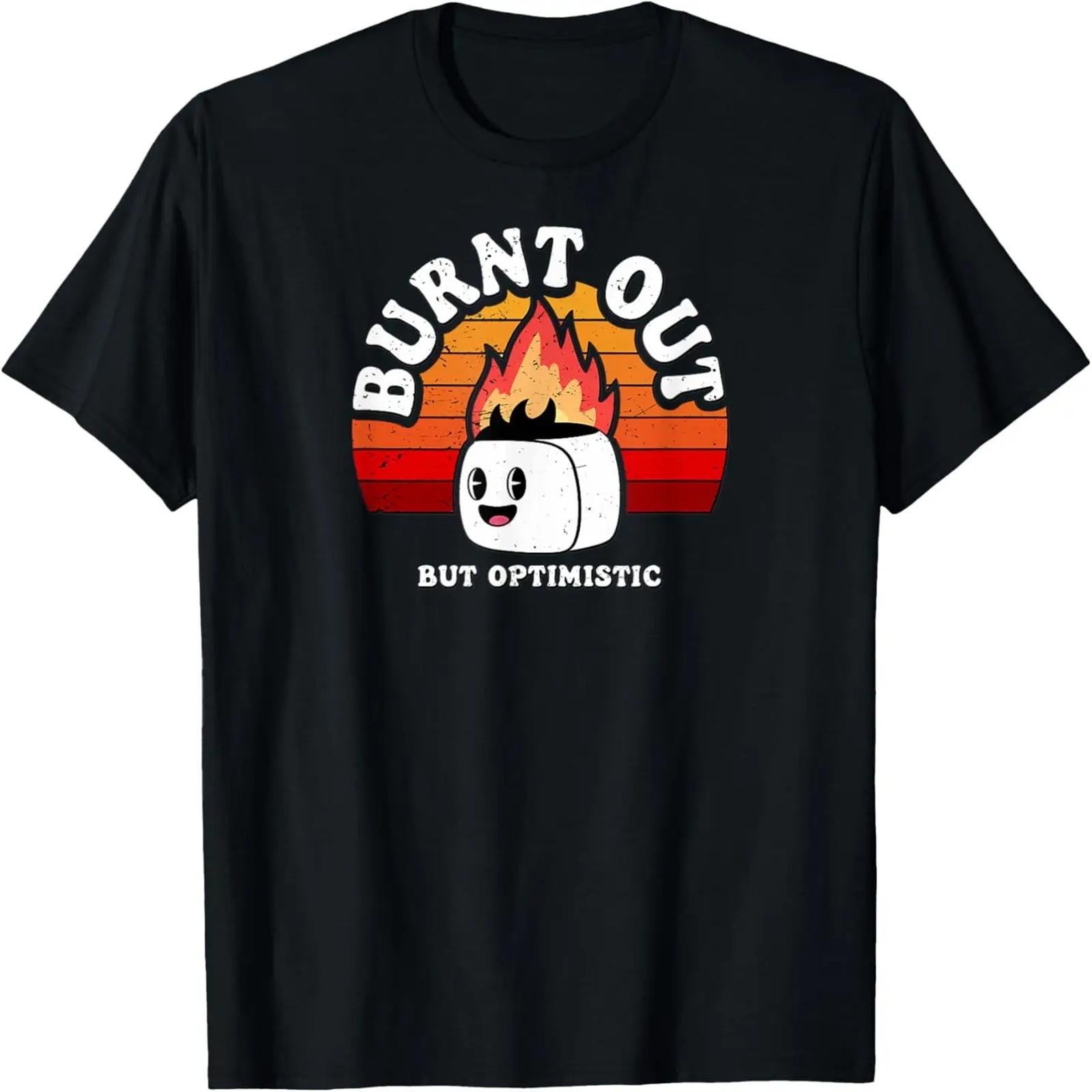 

Выгоревший, но оптимистичный Винтажный Ретро Смешной Анекдот Сарказм Футболка XXXXXL чёрный