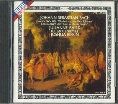 CD RIFKIN THE BACH ENSSEMBLE - Μπαχ, Γαμήλια Καντάτα F32L20319 POLYDOR 1988 Ιαπωνία Κλασική Μεταχειρισμένο