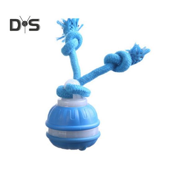 

Умная автоматическая игрушка для собак с движущимся мячом и пищащим датчиком движения, компактный дизайн, зарядка через USB, интерактивная катящаяся игрушка для домашних животных синий