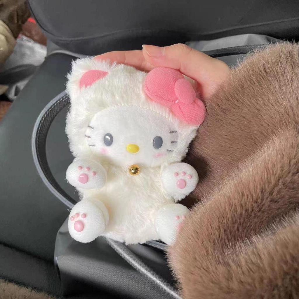Hello Kitty Heart Cat Plush Doll Backpack Pendant Ornament