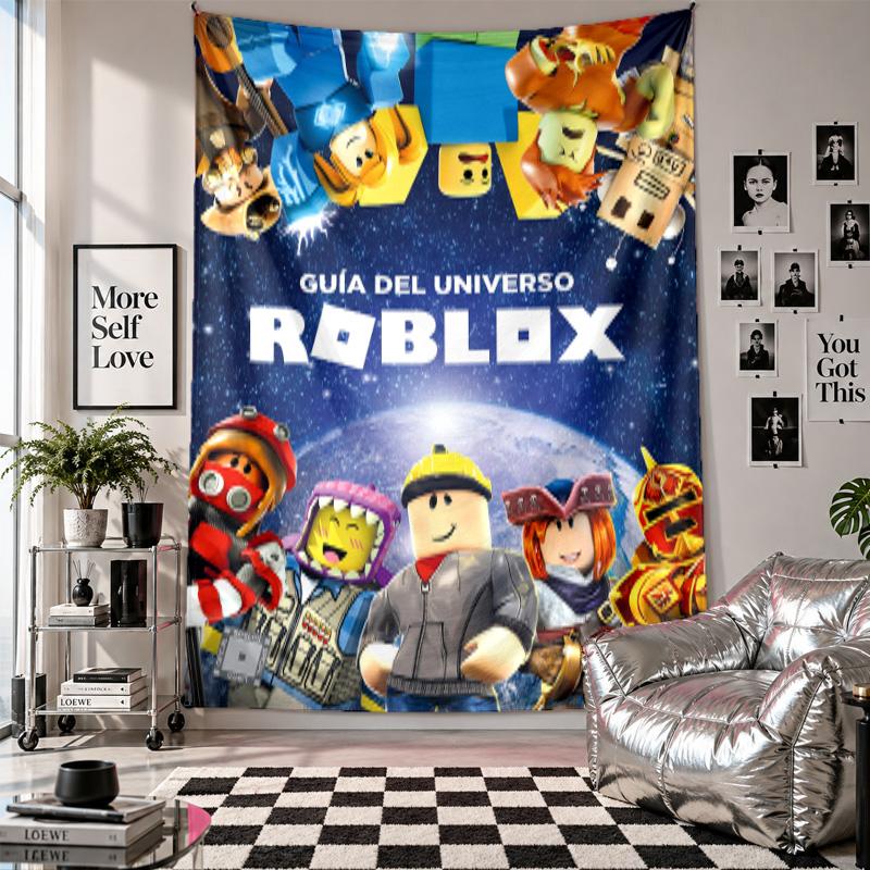 Wall TapestryRoblox Art Hanging Cloth Decorative Background Cover for Room Decoration