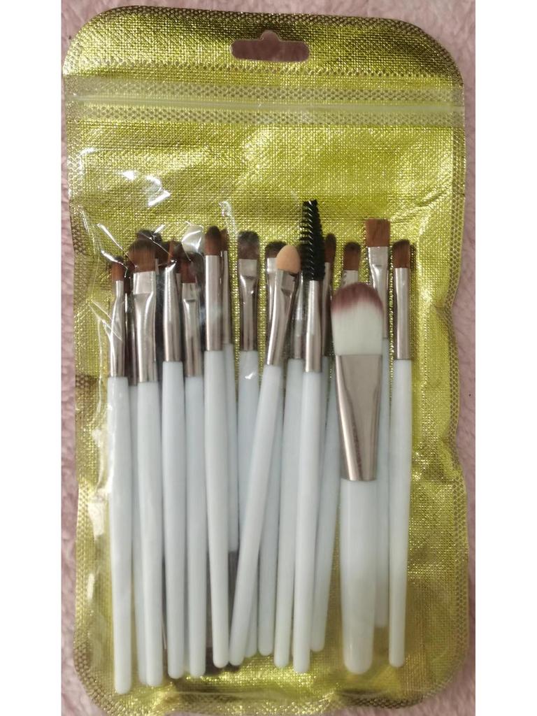 20-Piece Eye Brush Set: Eyeshadow & Foundation Brushes with 22 Colors